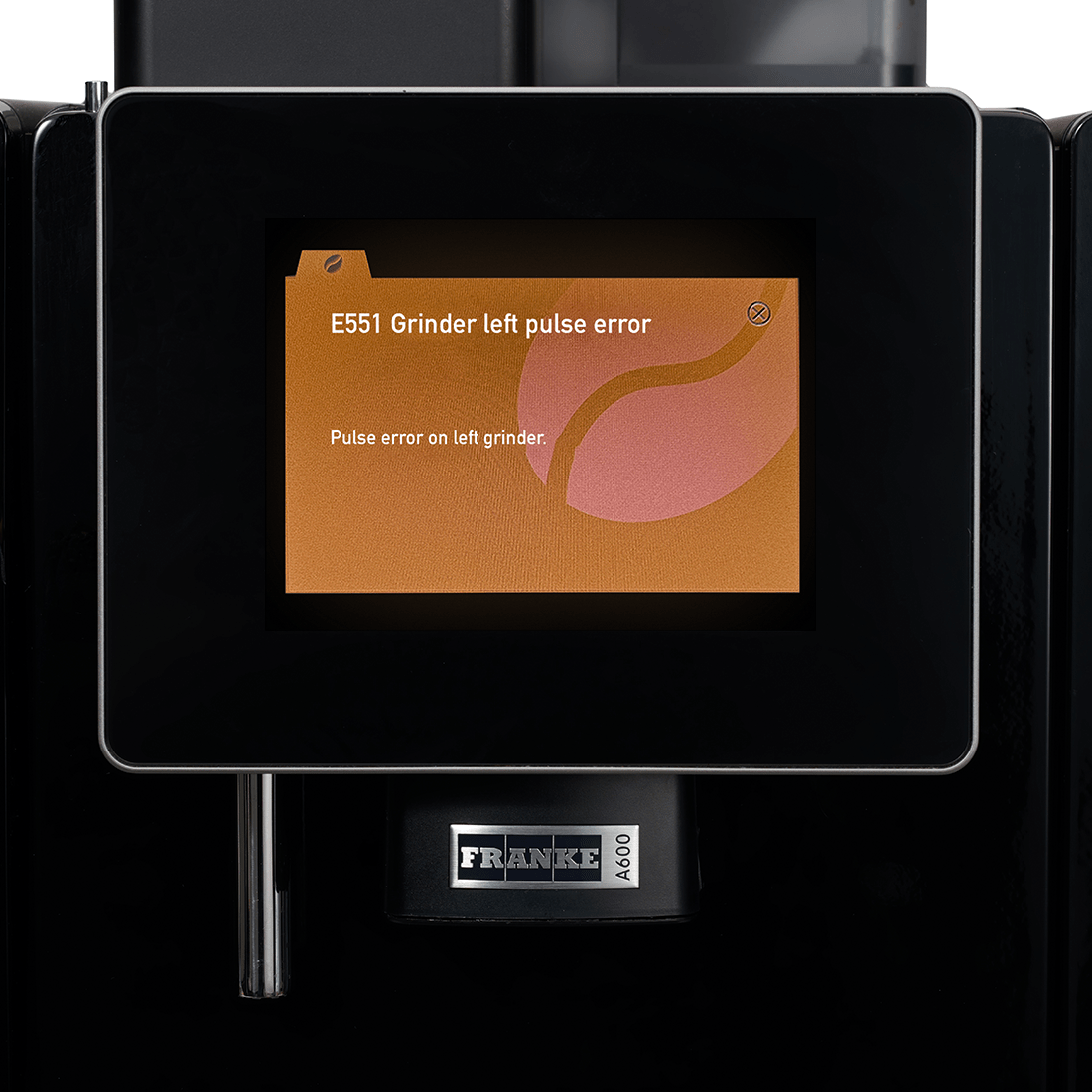 How to fix an E551 Grinder Left Pulse Error on a Franke Coffee Machine