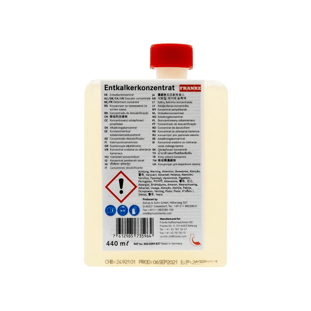 Franke Coffee Machine Descaler Solution (440ml) Autesso